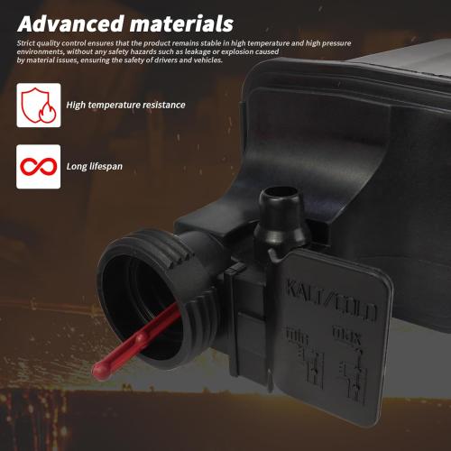 17137787039 Engine Coolant Overflow Recovery Reservoir Tank with Sensor & Cap for BMW X3 2001-2006 X5 2001-2005 323Ci 323i 325Ci 325i 325xi 328Ci 328i 330Ci 330i Replaces 17117573781 603-535 603535