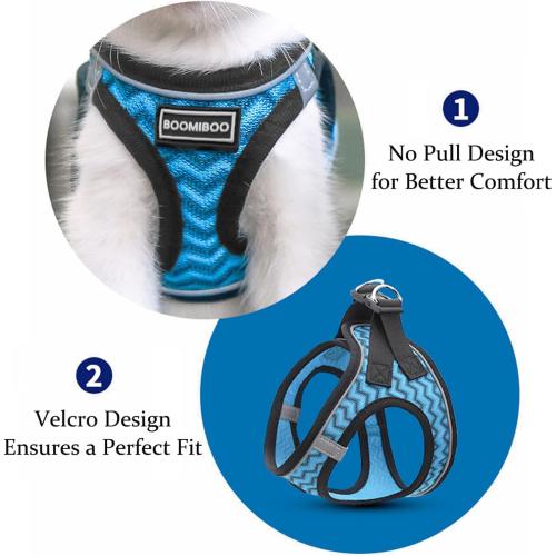 Size S Dog Harness with Leash Set, No Pull Adjustable Reflective Step-in Puppy Pet Vest Harnesses for Small Medium Large Dogs and Cats,Green
