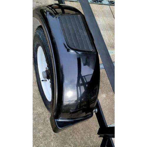 Set of 2 (Two) Single AXLE Trailer FENDERS 13 Wheels Tires Skirt Boat
