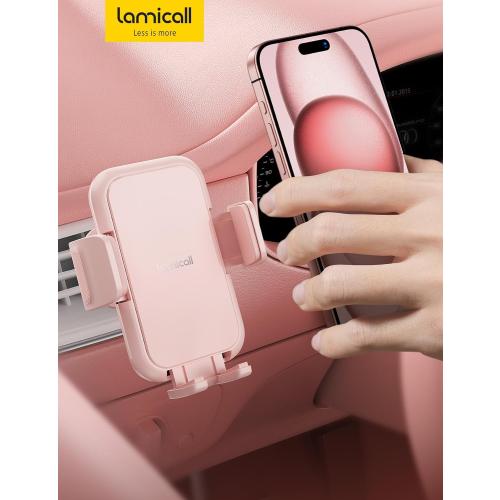 Lamicall 2026 Wider Clamp & Metal Hook Car Phone Holder Vent Accessories