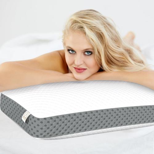 Memory Foam Pillow, Neck Pain Relief, for Neck and Shoulder Pain, Neck, Side Sleeper, Cervical Pillow,