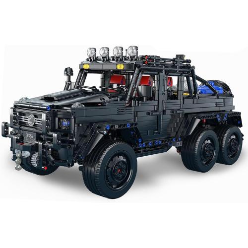 Chodia Wrangler 6×6 Pickup Cars Truck Building Kit,1:8 Scale Vehicle Toys Moc Model with Switchable Off Road/Urban Modes & 3-Speed Birthday for Adults,Boys,Men,Teens 14 (3224 PCS)