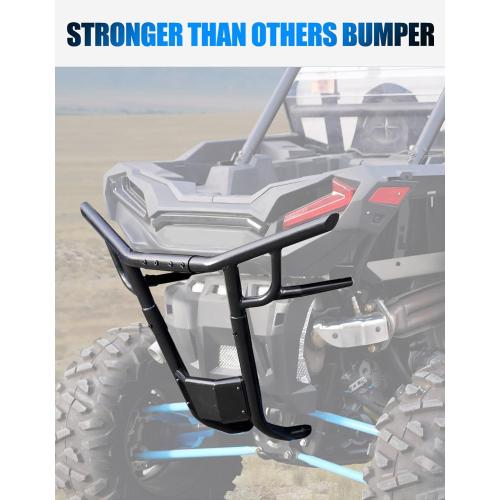 A & UTV PRO Rear Bumper Low Profile Heavy Duty Brush Guard with 2019-2025 Polaris RZR XP 1000/4 1000 /Turbo/XP 4 Turbo Replace #2884020-458