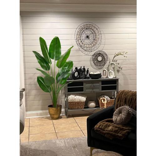 Aveyas 6ft Artificial Bird of Paradise Tree for Home Decor, 6 Feet Faux Floor Plant Fake Silk Banana Leaf Tropical Trees with Pot for Indoor Outdoor House Living Room (6 ft Tall)