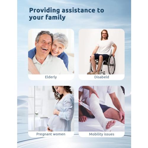 Shower Chair for Inside Shower, BRITULIF Shower Seats for Adults, 6 Height-Adjustable Options Shower Chair for Elderly and Disabled with Durable Aluminum Tubing, Ideal for Elderly, Senior