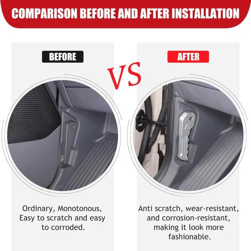 Hood Release Handle Lever Replacement Compatible with INEOS Grenadier 2020-2024, Aluminum Alloy Hood Latch Release Pull Handle Decoration Interior Accessories (Silver)
