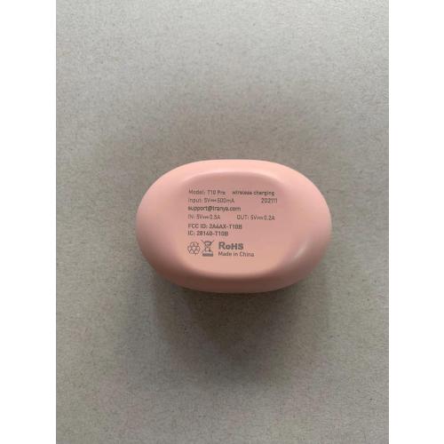 TRANYA T10 Pro Wireless Earbuds Bluetooth 5.3, 12mm Driver with Premium Deep Bass, Wireless Charging, IPX7 Waterproof, Low-Latency Game Mode in Ear Headphones -Pink