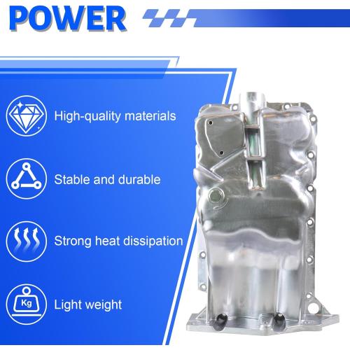 Engine Oil Pan Compatible with 2011-2016 Chevrolet Cruze, 2012-2020 Sonic, 2016 Cruze Limited, 2013-2021 Trax, 2013-2021 Buick Encore, 1.4L, Replace 25196122