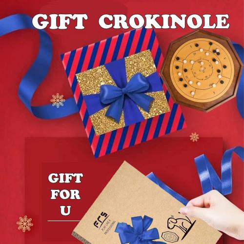 Tournament Crokinole and Checkers, 30-Inch Official Crokinole Board Game with 26 Playing Surface, Canadian Heritage Tabletop Game for Two Players, Dexterity Krokinole Games for Families and Friends