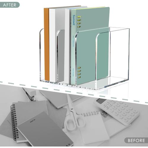 SANRUI Acrylic Magazine desk organizer
