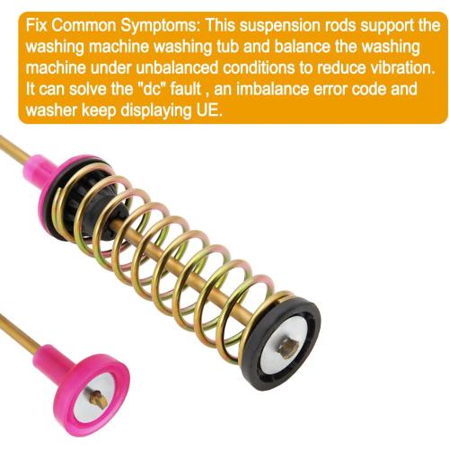 DC68-03172C DC68-03172B-03 DC68-03172D-00 Suspension Rods Compatible with Samsung Washer WA50R5200AW, WA50R5400AV, WA50R5400AW, Length: 26.4in