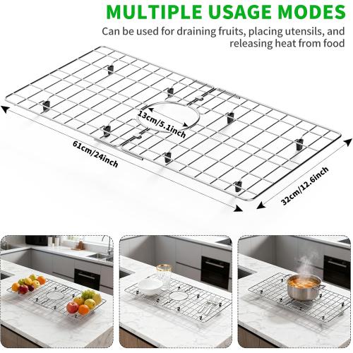 24 x 12 Stainless Steel Sink Protector