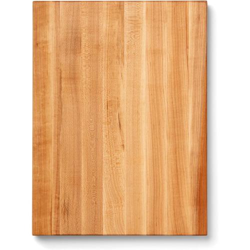 John Boos R-Board Series Rectangular Wooden Maple Cutting Board, 12-lb Reversible Butcher Block with Edge-Grain & Finger Grips – Made in the USA
