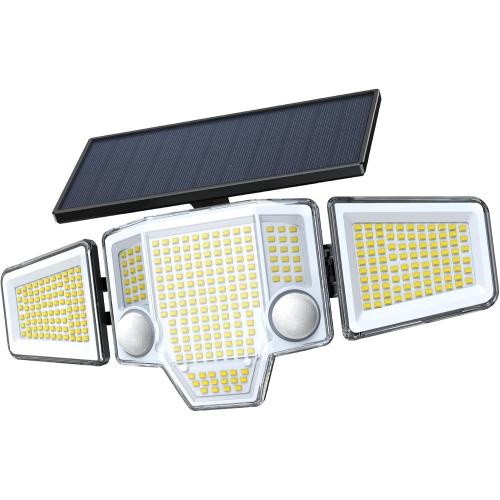 Solar Flood Lights,4000LM 366LED Dual Motion Sensor Outdoor Lights