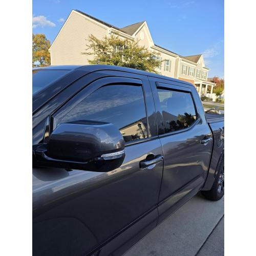 Shatterproof in-Channel Window Rain Guards for Toyota Tundra CrewMax 2022-2026, Window Deflectors, Window Visors for Car, Vent Deflector, 4pcs