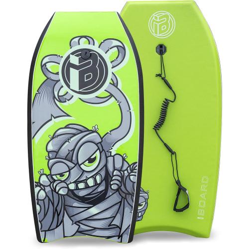Bodyboard with Leash – EPS Core, Lightweight for Adults & Teens | Available in 33/37/41 inch Body Board Sizes with Color Options - Durable Wrist Leash for Safety and Easy Recovery‼️missing leash‼️