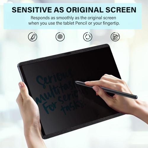Magnetic Privacy Screen Protector for Samsung Galaxy Tab S9 Plus/Tab S9 FE  Plus/S7 FE 5G / S8/S7 Plus 12.4 Inch Filter Anti Glare Blue Light Screen Film,Bubble Free Shield,Scratch Resistant Guard