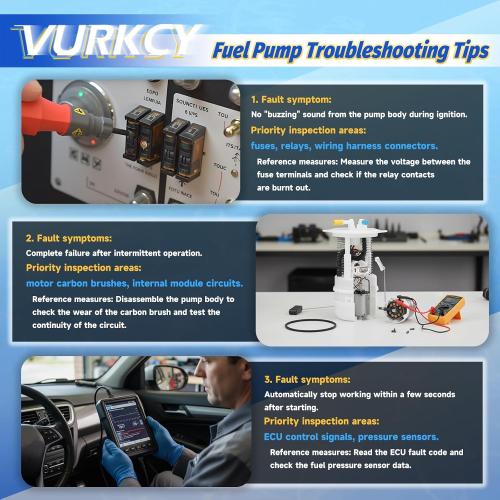 Vurkcy Electric Fuel Pump Module Assembly for 2007-2014 Nissan Cube & Versa