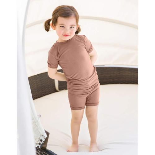 VAENAIT BABY Kids Sleepwear Pajamas Short Soft Cool Summer Viscose Pjs 2pcs Set