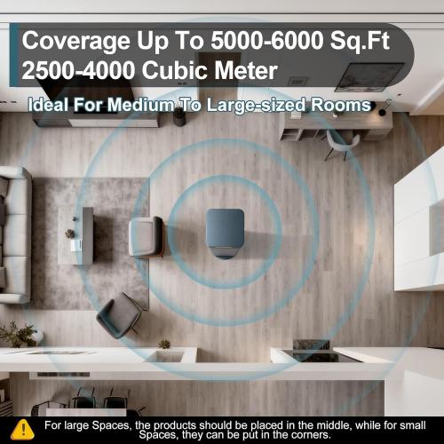 Upgrade Waterless Essential Oil Diffuser with WiFi & Bluetooth Control Cold-Air Diffusion Tech. 6000 Sq. Ft Coverage, 1500ml Scent Air Machine for Whole Home, Spa, Hotel (No Essential Oils)
