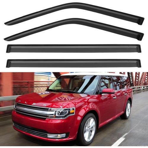 Window Visors Rain Guards Shield for 2009-2019 Ford Flex, Out-Channel Window Vent Wind Deflectors Visors Shades for 09-19 Ford Flex