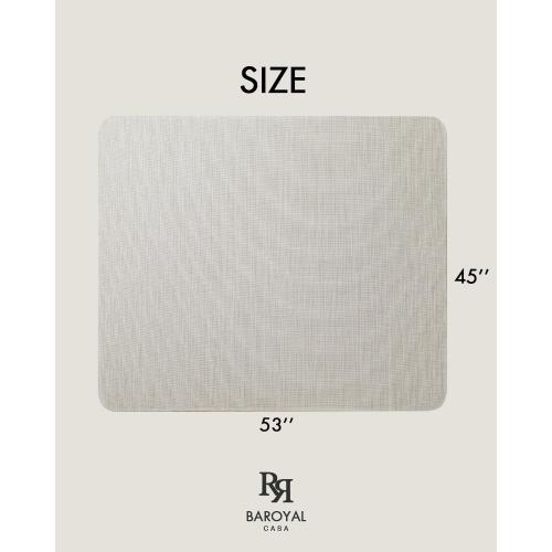 Office Chair Mat for Hardwood Floor Under Desk Computer Rolling Chair Mat for Wood/Tile Floor Non-Slip Heavy Duty Desk Rug PVC Plastic Hard Floor Protector 45x 53 (Parchment)