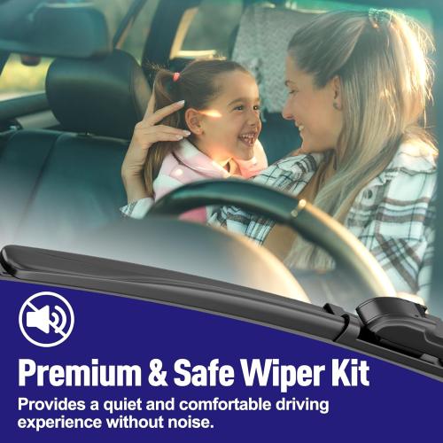 AJK Front Windshield Wiper for Hyundai Tucson 2022 2023 2024 2025, Original Equipment Window Wipers Blades, Conventional, Vehicle Specific Fit, Pack of 2