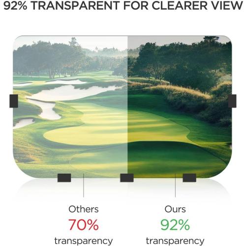 Club Car DS Windshield 1982-2000.5 Models Golf Cart Windshield Club Car Windshield Replacement Foldable Tinted UV Protection and Impact Resistant PC Shield