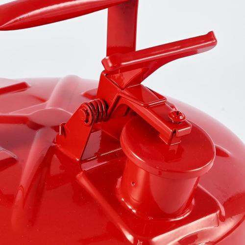 VEVOR Safety Gas Can, 5 Gallon Type I Red Metal Container for Liquid Material with Stainless Steel Flame Arrester, Self-Closing Lid & PE Funnel, Carbon Steel Flammable Saving with Handle