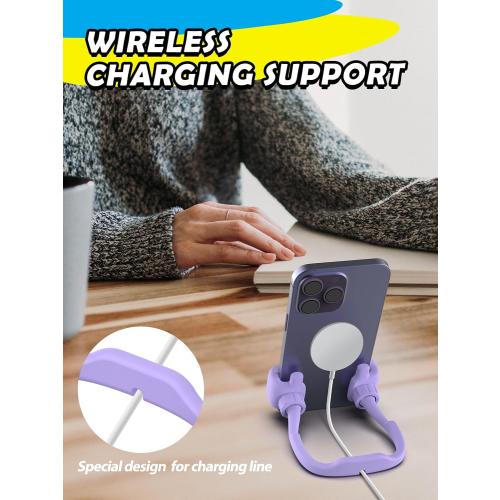 Stocking Stuffers for Teens Girls Boys Adults Cell Phone Stand: UPGRADE Adjustable Thumbs Up Lazy Phone Holder for Desk Cool Gadgets Fun Birthday Gift Ideas for Kids Teenager Women Gifts for Christmas