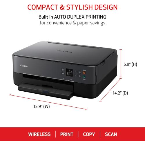 Canon PIXMA TS6420a All-in-One Wireless Inkjet Printer [Print, Copy, Scan], Works with Alexa