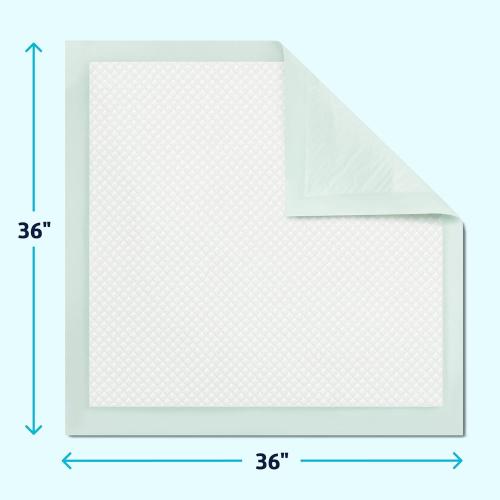 Medline Super Absorbent Underpad, 36 x 36, 50 Count, Extra Large Disposable Incontinence Pads, Protective Bed Pads, Chucks, For Kids, Adults, Elderly, Furniture & Surface Protection Pee Pad