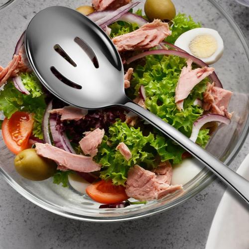 Stainless Steel Serving Spoon, 10-Inch,