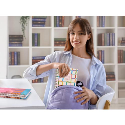 And Per Se Student Planner 2025-2026, Academic Planner July 2025 - June 2026, 8.5 × 6.2, Weekly & Monthly Lesson Plan for Students with Colorful Tabs & Stickers (Joyful Wave)