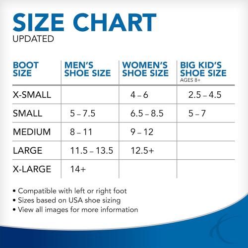 XS United Ortho Air Cam Walker Fracture Boot, Extra Small, Black