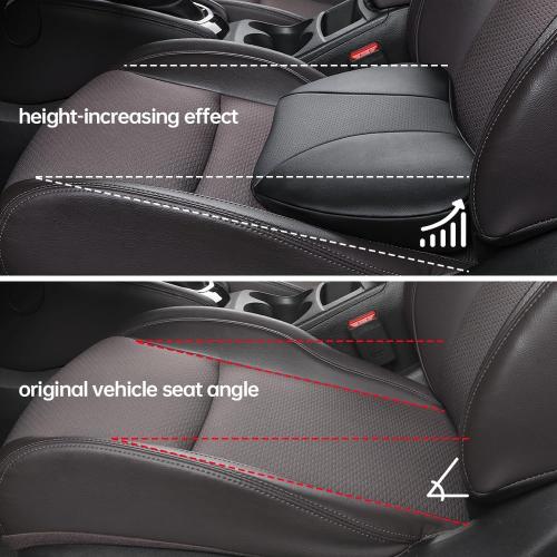 1p Memory Foam Lumbar Support Pillow for car Lower Back Pain Relief - Back Cushion for Driving, Chair Support for Car-Office Chair（Black）