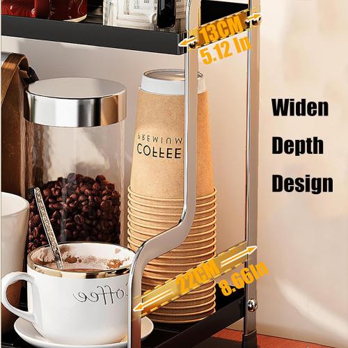 KISKIS Coffee Mug Cup Holder Space Saving 2-Tier