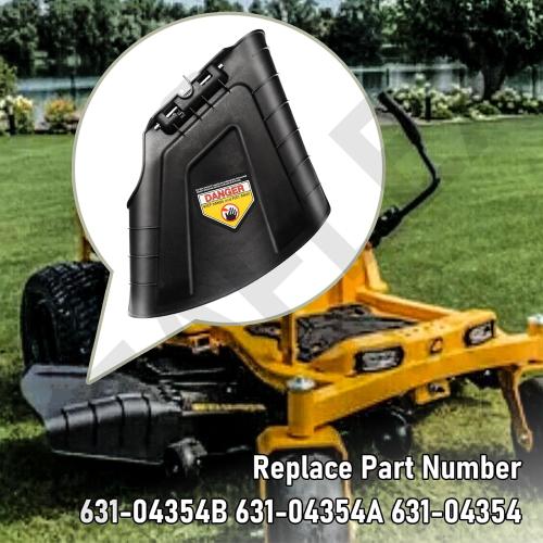 631-04354C 631-04354B Deflector Chute Compatible with CUB Cadet MTD Troy-Bilt RZT LX SX XT1 XT2 ZT1 Ultima 42 46 S L LX46 631-04354 931-04354 731-07020B