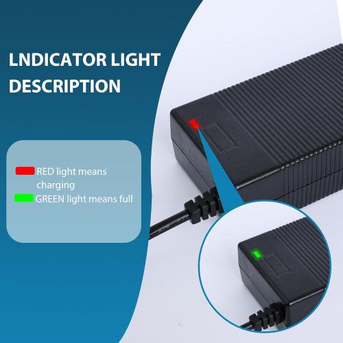 EVAPLUS UL Certified 42V 2A Charger, Power Adapter with Female DC 5.5mm-2.5mm/2.1mm Port, Compatible with GOTRAX GXL V2, G2, G3, G4, Apex, Glider, XR Elite, XR Ultra 36V Lithium-ion Battery