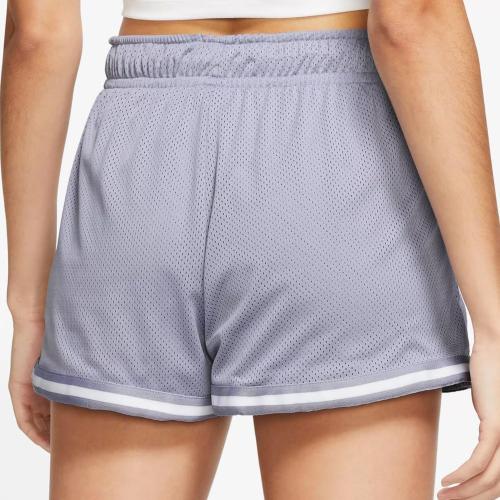 Size Large Color Black and White Nike Women's Sportswear Essentials Mesh Mid-Rise Shorts
