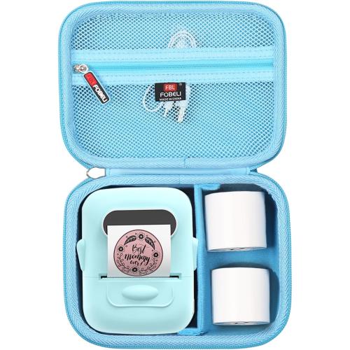 FBLFOBELI Hard Case for MARKLIFE P50 / Phomemo M110 Label Maker Machine with Tape Barcode Label Printer (Blue, Case Only)