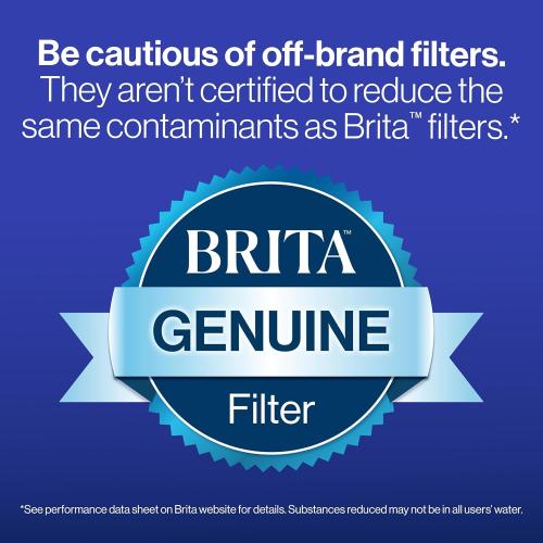 Brita Everyday Elite Water Filter Pitcher, Removes 99% of Lead, Includes 1 Filter, 10-Cup Capacity, Black
