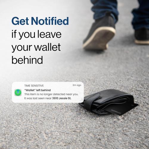 SPOTMINDERS Apple MFi Certified Wallet Tracker Works With Apple Find My Tracking Card for Wallet Card Rechargeable IP68 Waterproof 0.07in Slim iPhone Item Finder for Luggage Tags Purse Gifts for Women