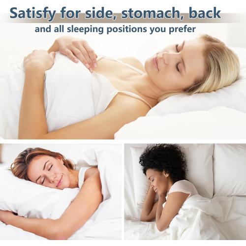 CozyLux Pillows King Size , Hotel Quality Bed Pillows for Sleeping 2 Pack, Cooling Pillows for Side Back and Stomach Sleepers, Down Alternative Luxury Soft Supportive Fluffy Pillows (19x34)