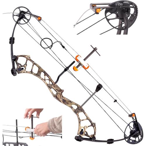 Archery Compound Bow Press Compound Press Portable Universal Alumium Compound Bow Press Hunting Bow Press Accessories Bow Opener Bow String Replacement Tool Bow Press for Compound Bow Archery