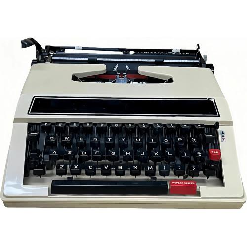 Vintage Mechanical English Typewriter with Original Carrying Case - Smooth Keys for Easy Typing - Manual Typewriter Ideal for Writers, Collectors, and Office Use