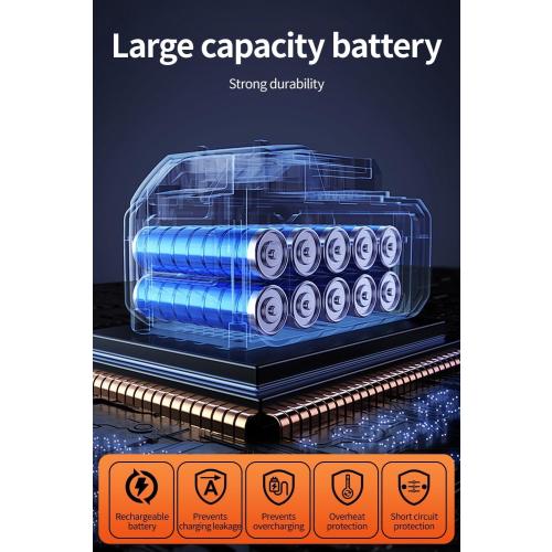 Cordless Weed Wacker,Electric Weed Eater,2 Batteries,Grass Trimmer Cordless,Black-A