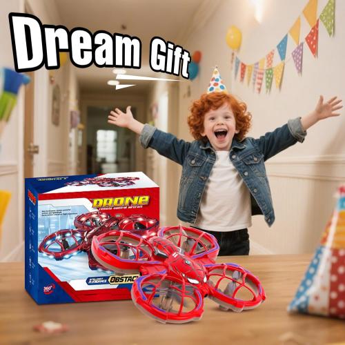 Drones for Kids 8-12: Spider Toy Stunt Drone With 5D Obstacle Avoidance, 3D Flip, Auto Hovering Indoor Drone, 2 Battery Kids RC Quadcopter With Led Lights RC Helicopter for Adults Kid