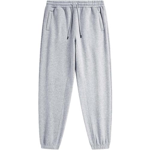 Size 3XL Yasentai Men's Fleece Lined Sweatpants Drawstring Elastic Waist Casual Tapered Trousers Warm Streetwear Joggers with Pockets