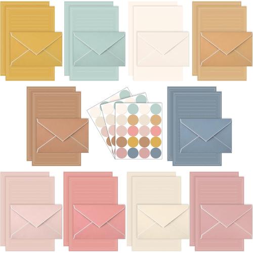 TaoBary 160 Pack Stationery Paper Set,5.5 X 8.25 Inch,Boho Color